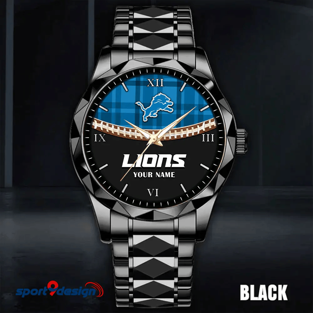 Detroit Lions Luxury Diamond Men Watch Trending 2025