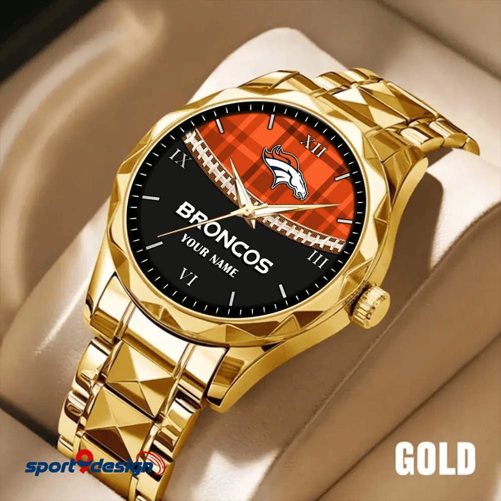 Denver Broncos Luxury Diamond Men Watch Trending 2025