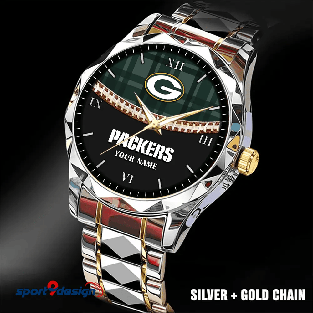 Green Bay Packers Luxury Diamond Men Watch Trending 2025