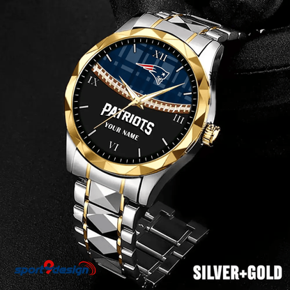 New England Patriots Luxury Diamond Men Watch Trending 2025