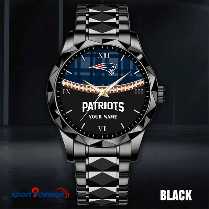 New England Patriots Luxury Diamond Men Watch Trending 2025