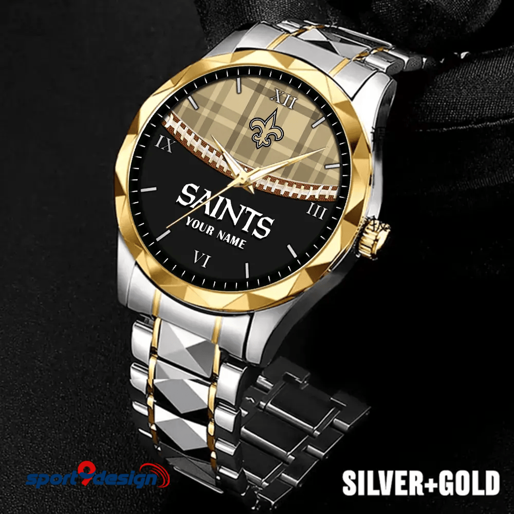 New Orleans Saints Luxury Diamond Men Watch Trending 2025