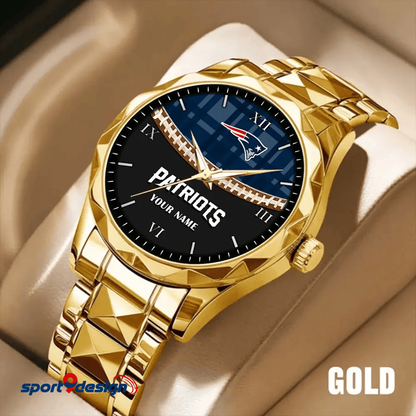 New England Patriots Luxury Diamond Men Watch Trending 2025