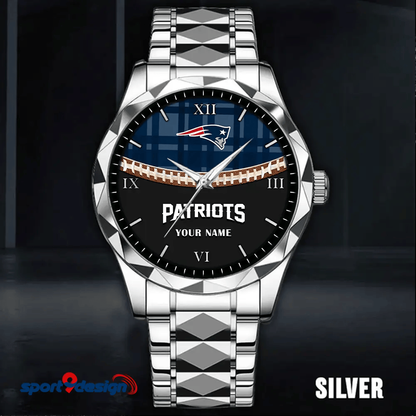 New England Patriots Luxury Diamond Men Watch Trending 2025