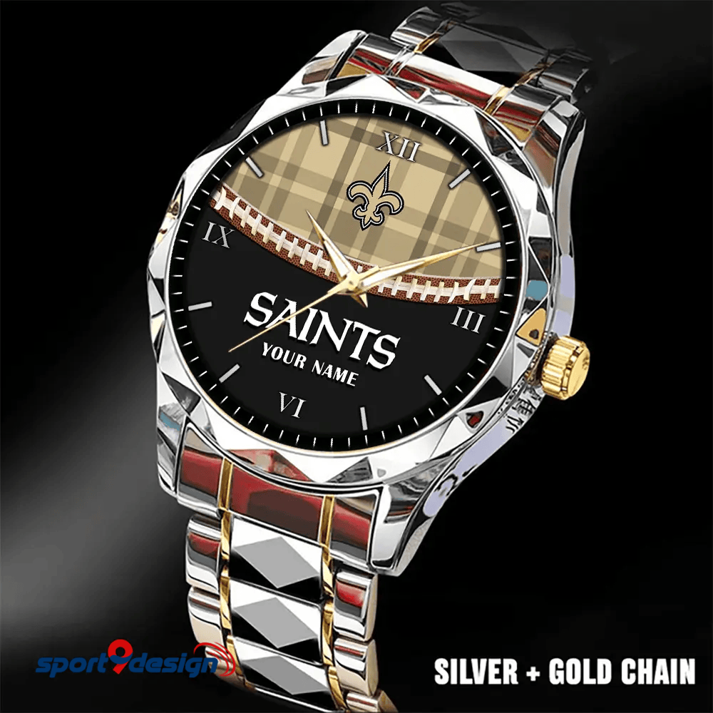 New Orleans Saints Luxury Diamond Men Watch Trending 2025