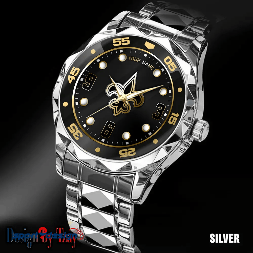 New Orleans Saints Luxury Diamond Men Watch Trending 2025