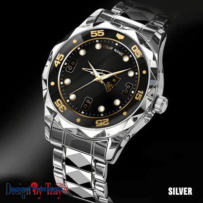 New England Patriots Luxury Diamond Men Watch Trending 2025