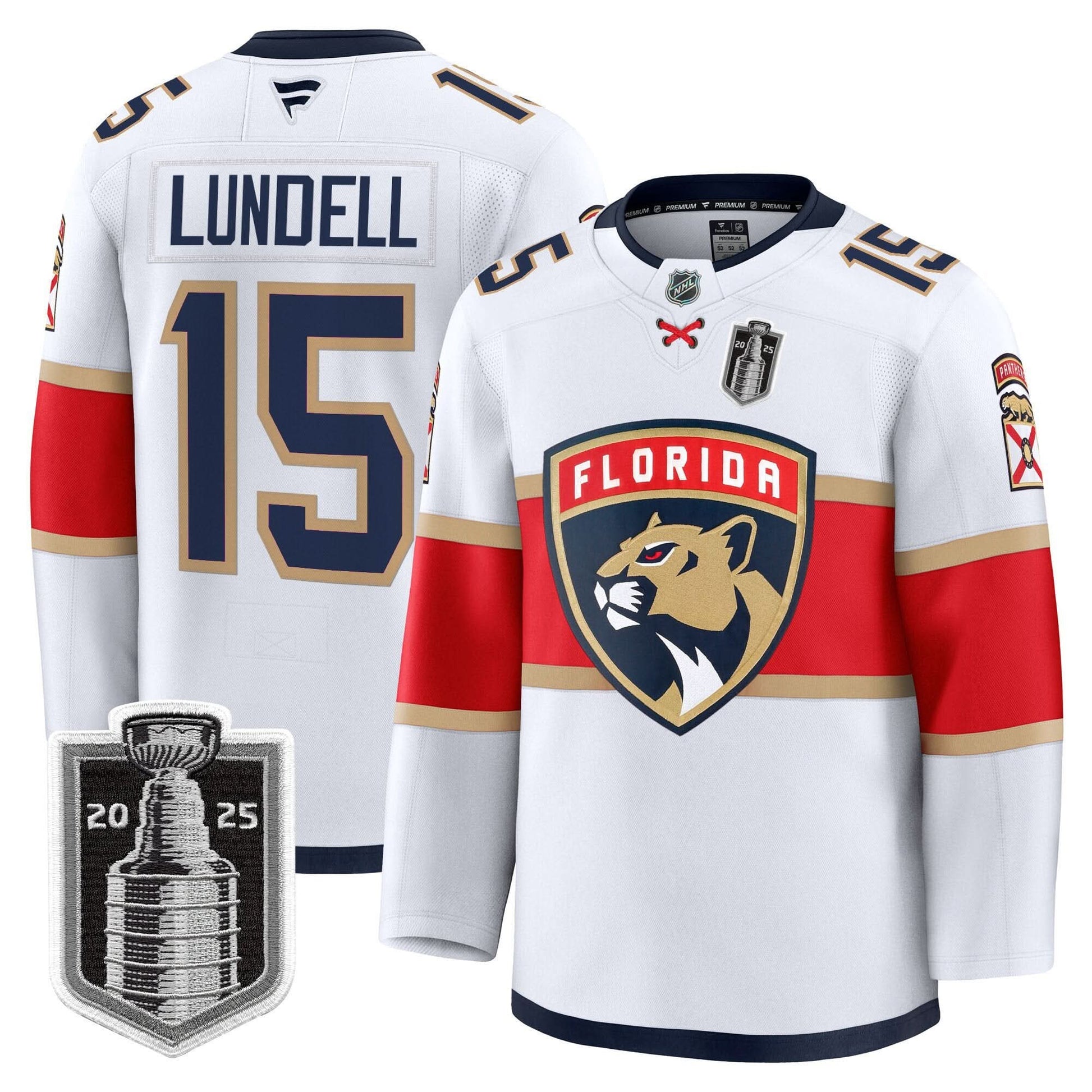 Men's Florida Panthers 2025 Stanley Cup Final Premium Jersey - All Stitched