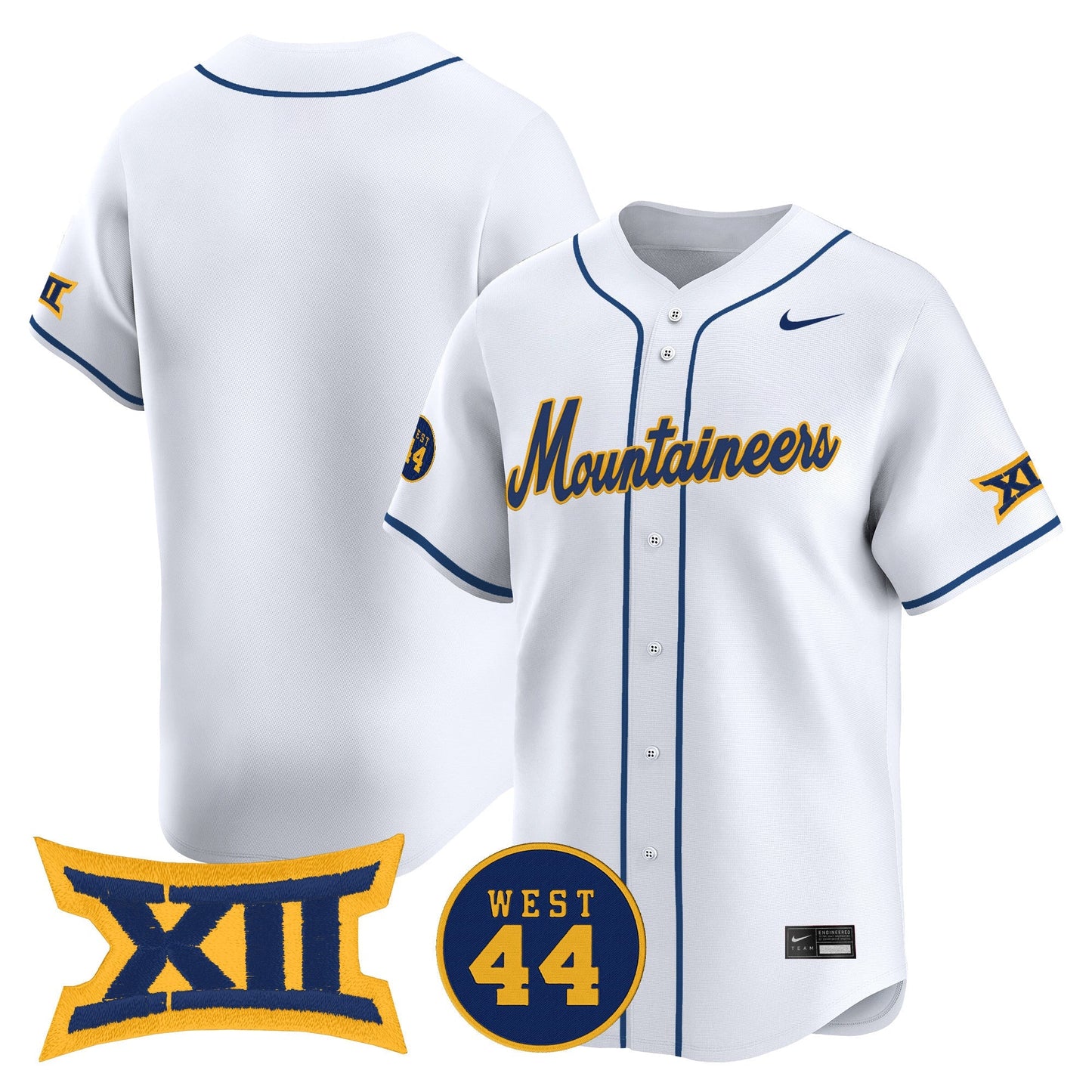 Men's West Virginia Mountaineers 2025 Vapor Premier Limited Jersey - All Stitched