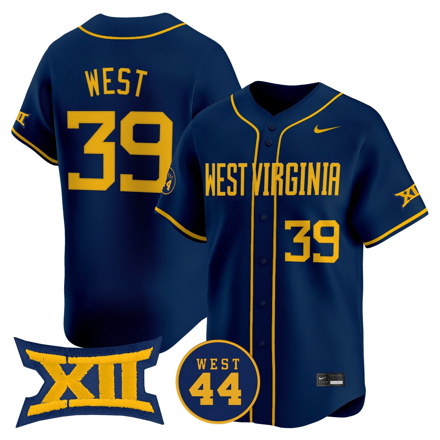 Men's West Virginia Mountaineers 2025 Vapor Premier Limited Jersey - All Stitched