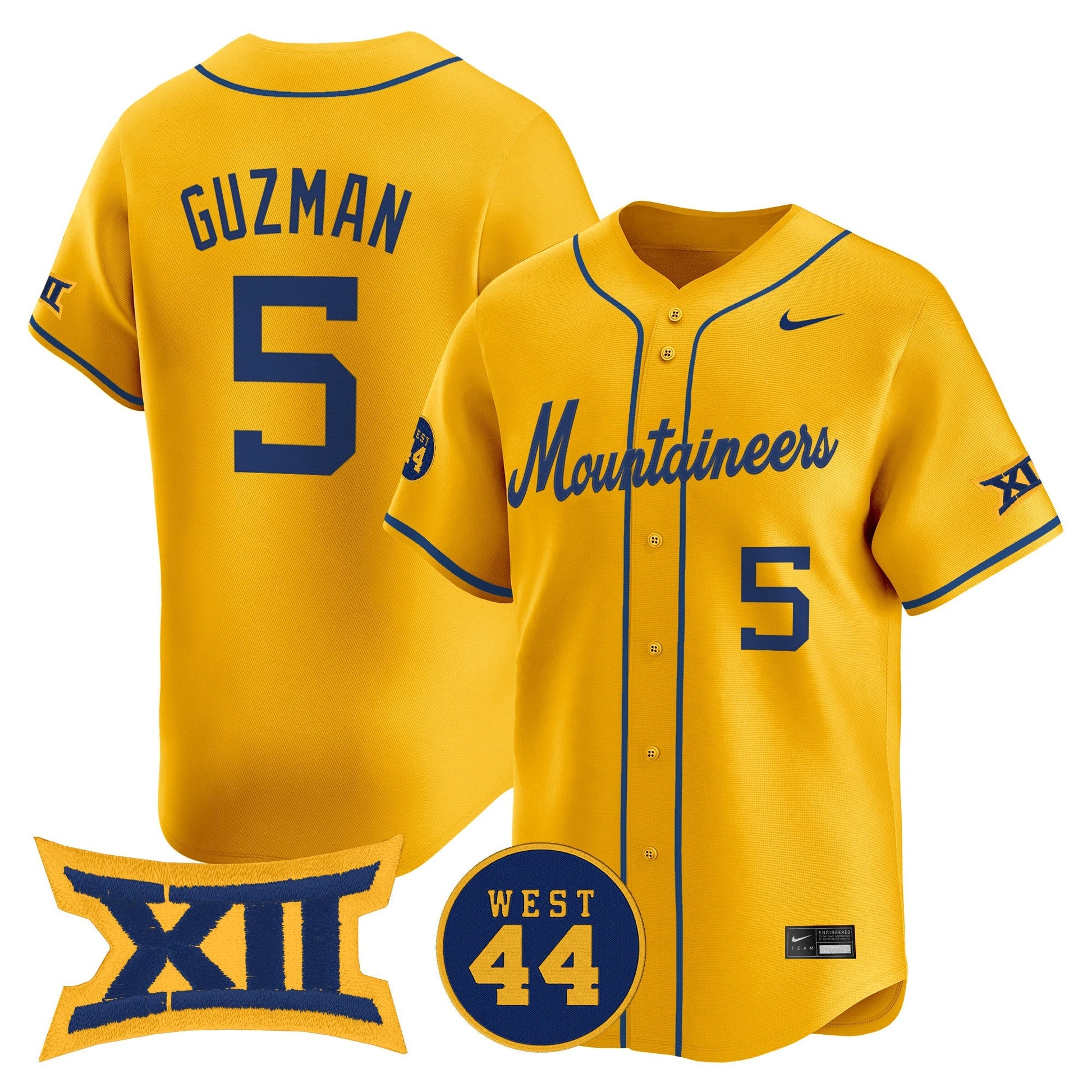 Men's West Virginia Mountaineers 2025 Vapor Premier Limited Jersey - All Stitched