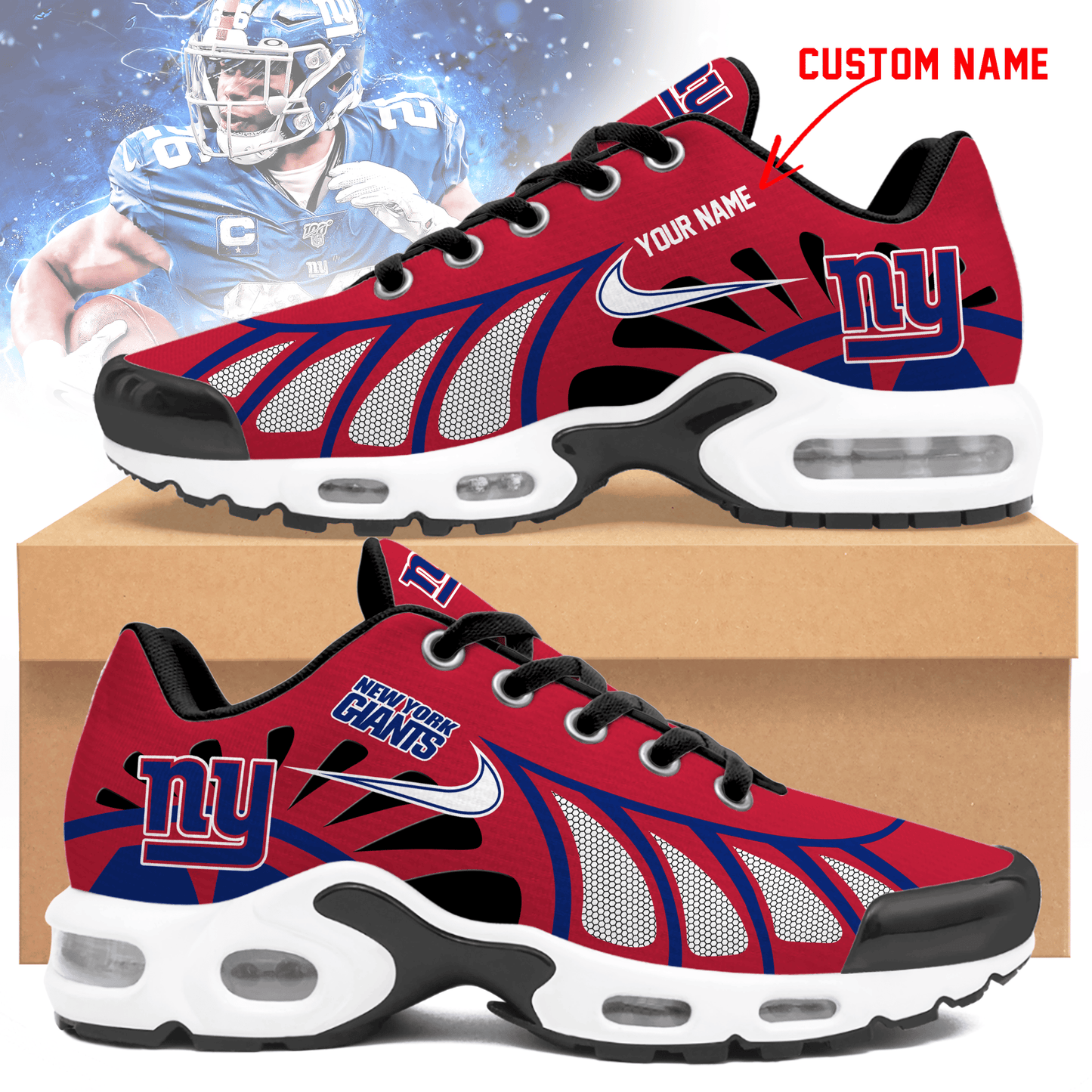 New York Giants | Personalized Air Max Shoes Limited Edition TD 050625
