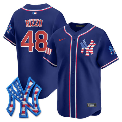 Men's New York Yankees 2025 Fourth of July Jersey - All Stitched