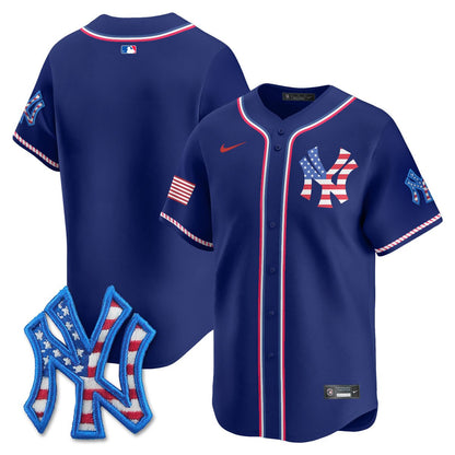 Men's New York Yankees 2025 Fourth of July Jersey - All Stitched