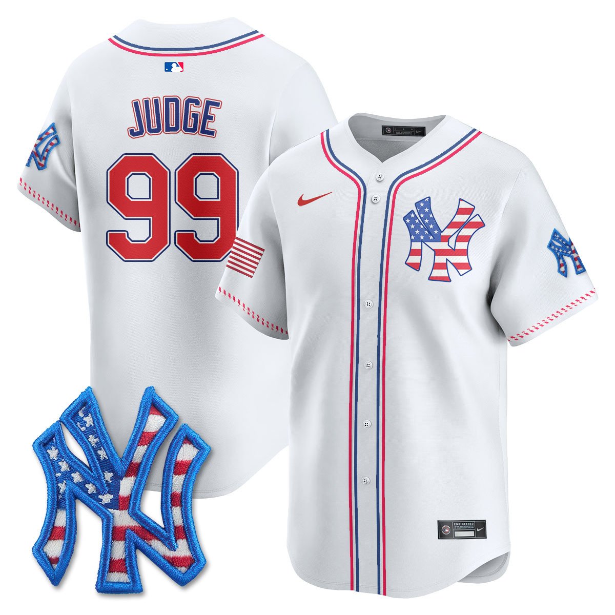 Men's New York Yankees 2025 Fourth of July Jersey - All Stitched