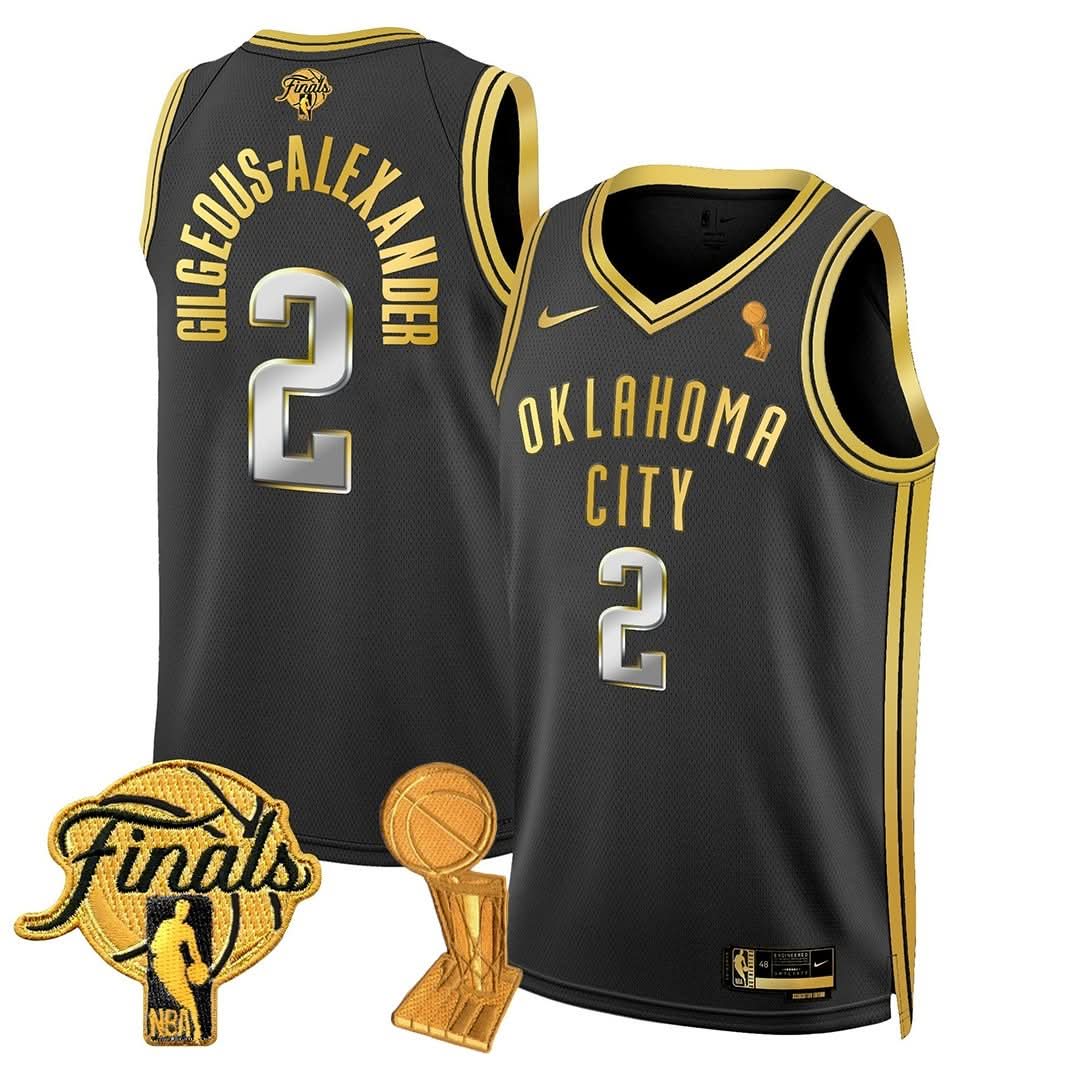 Men's OKC Thunder 24/25 Jersey - Trophy + Final Patch