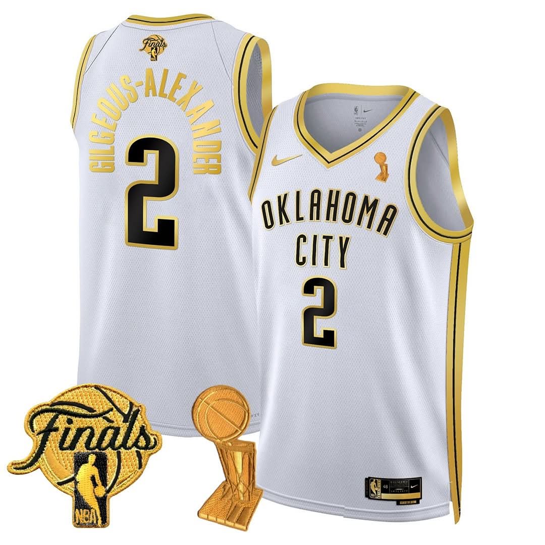 Men's OKC Thunder 24/25 Jersey - Trophy + Final Patch