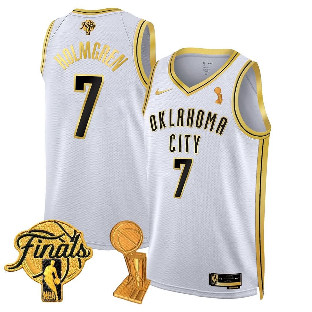 Men's OKC Thunder 24/25 Jersey - Trophy + Final Patch