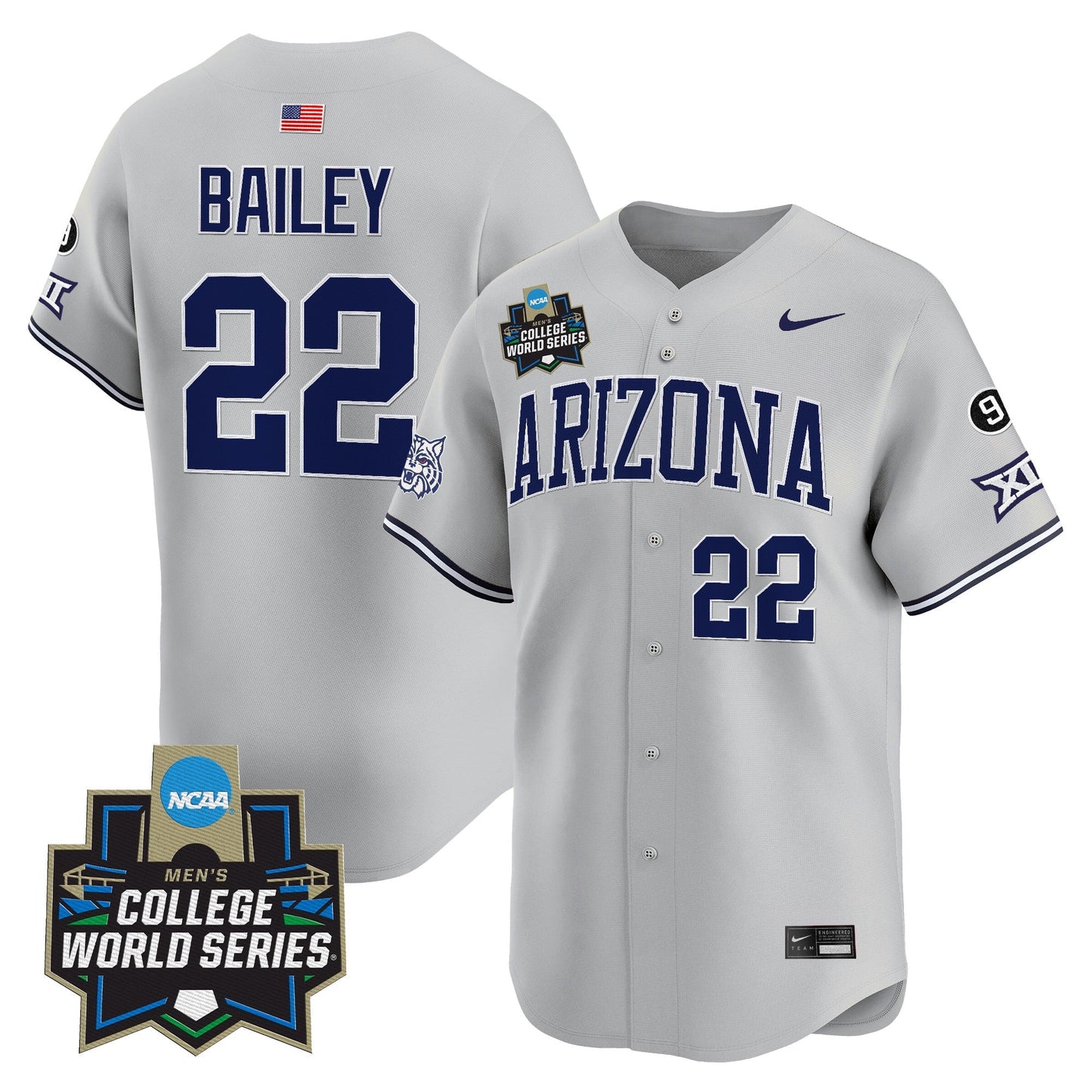 Men's Arizona Wildcats 2025 World Series Vapor Premier Limited Jersey - All Stitched