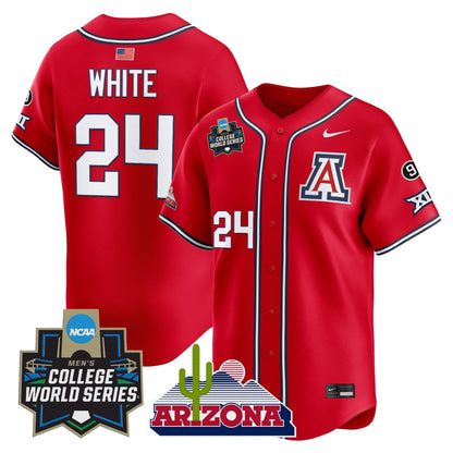 Men's Arizona Wildcats 2025 World Series Vapor Premier Limited Jersey - All Stitched