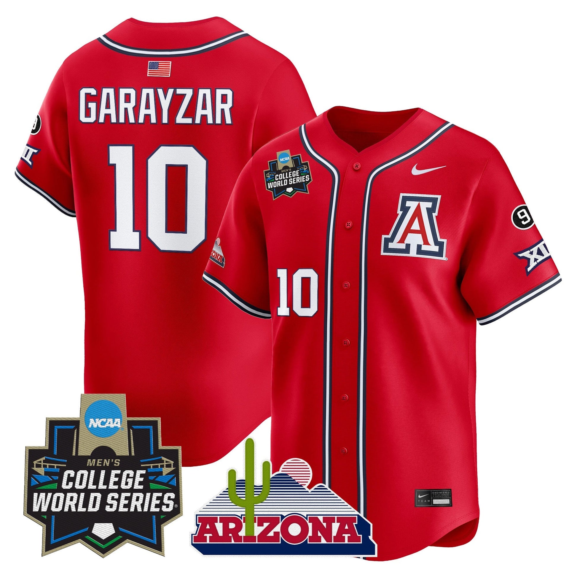 Men's Arizona Wildcats 2025 World Series Vapor Premier Limited Jersey - All Stitched