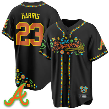 Men's Atlanta Braves 2025 "Los Bravos" Jersey - All Stitched