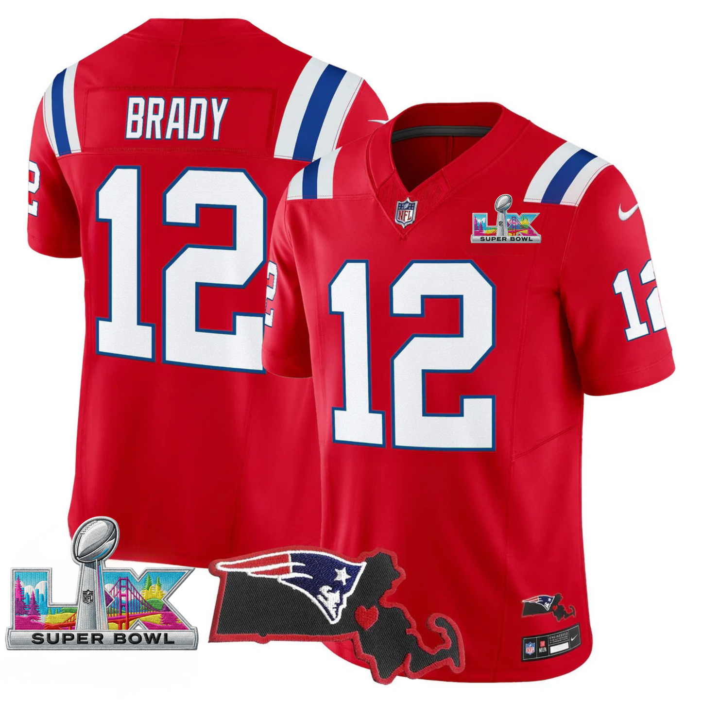 Women's NE SB LX Game Patch Vapor Limited Jersey - All Stitched