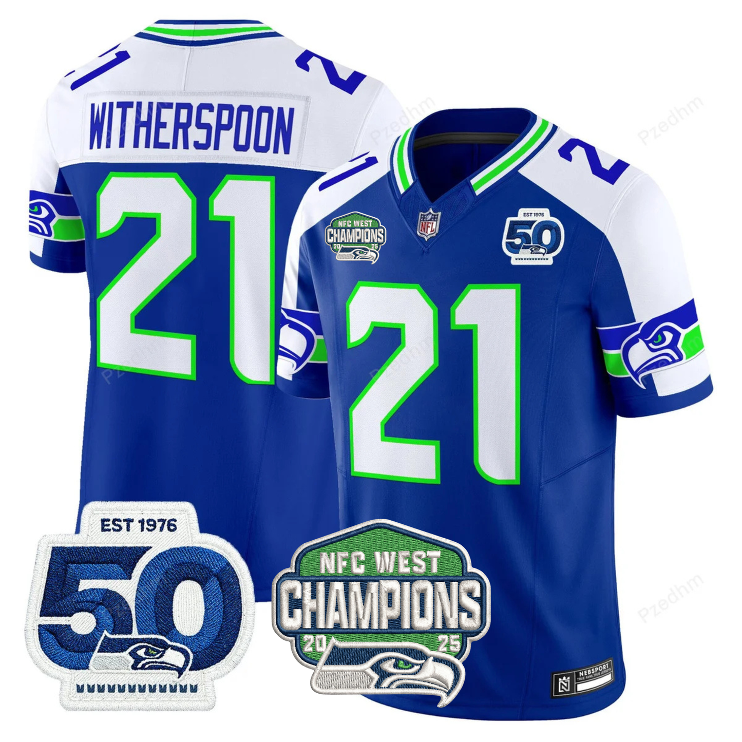 Seattle Seahawks NFC West Division Champions Vapor Limited Jersey V2 - All Stitched