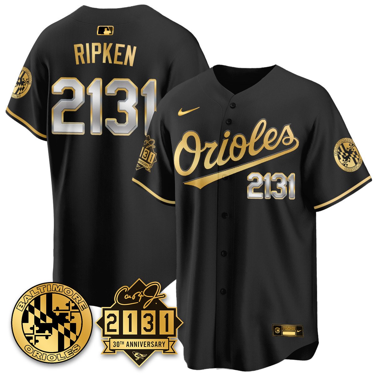 Men's Baltimore Orioles "30th Anniversary of 2131" Limited Jersey - All Stitched