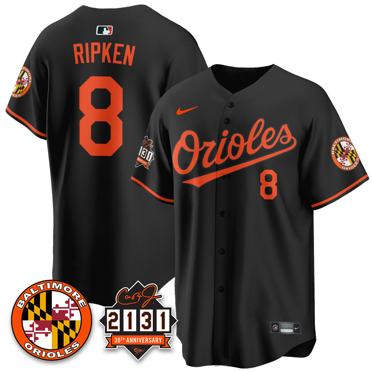 Men's Baltimore Orioles "30th Anniversary of 2131" Limited Jersey - All Stitched