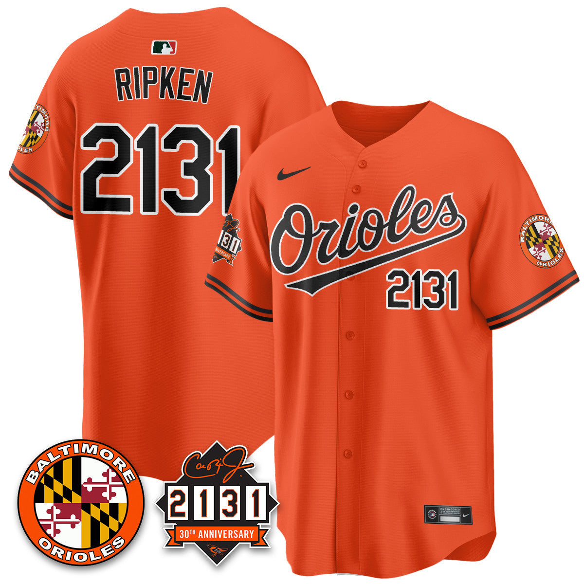 Men's Baltimore Orioles "30th Anniversary of 2131" Limited Jersey - All Stitched