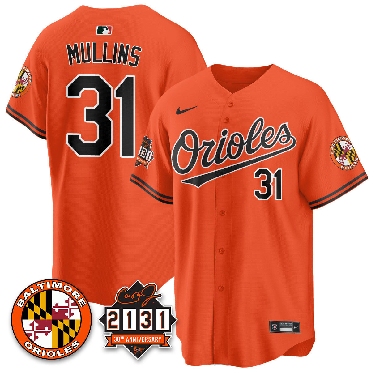 Men's Baltimore Orioles "30th Anniversary of 2131" Limited Jersey - All Stitched