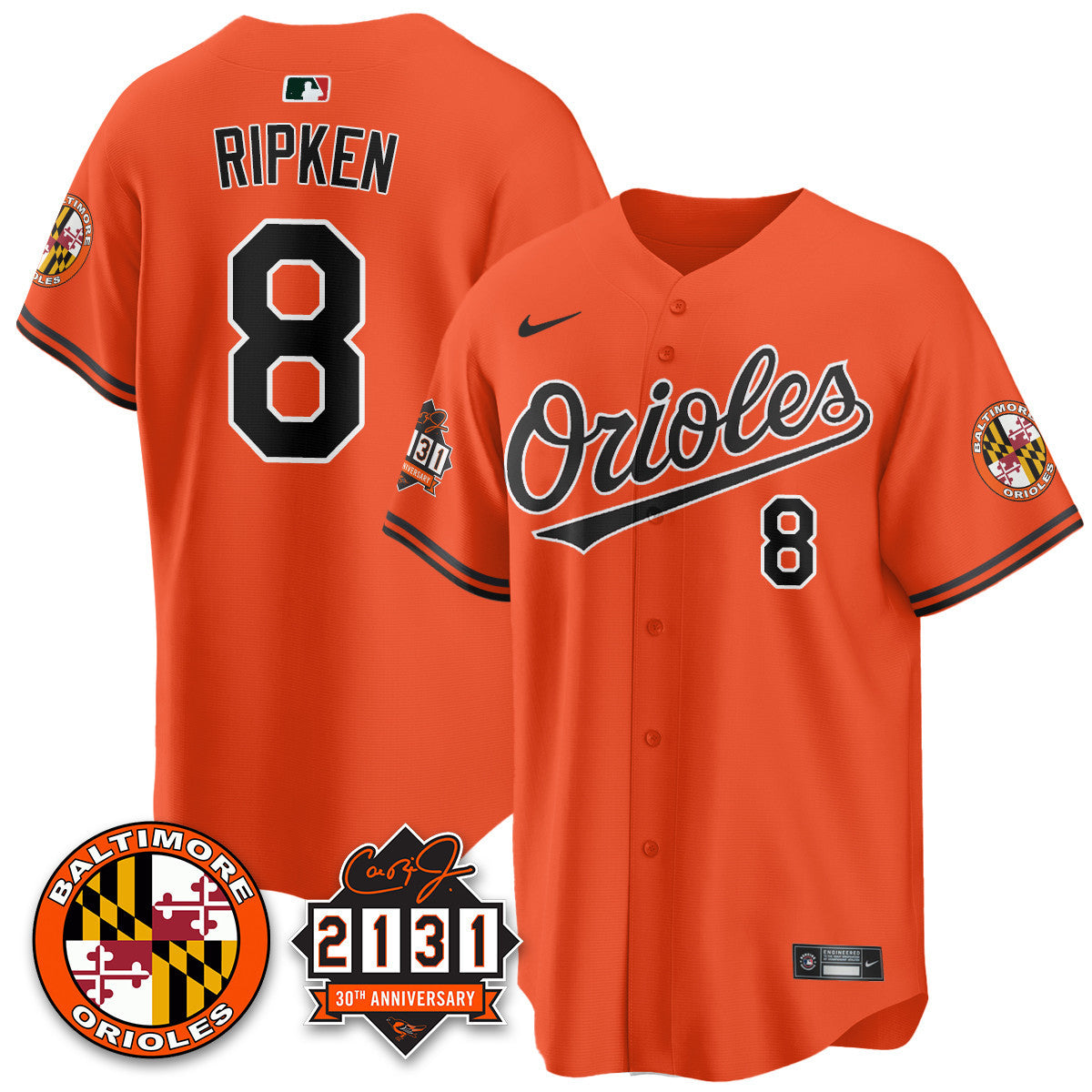 Men's Baltimore Orioles "30th Anniversary of 2131" Limited Jersey - All Stitched
