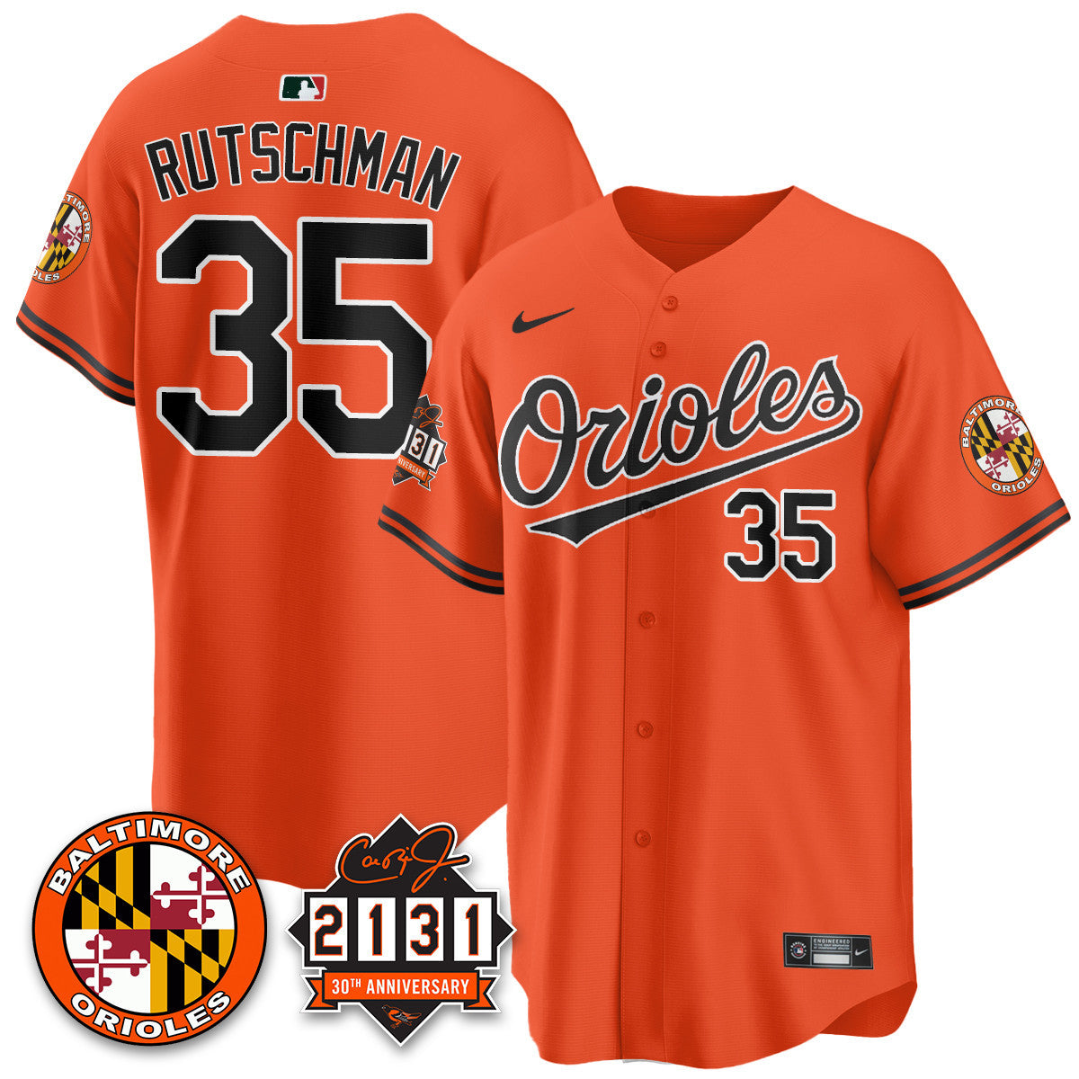 Men's Baltimore Orioles "30th Anniversary of 2131" Limited Jersey - All Stitched