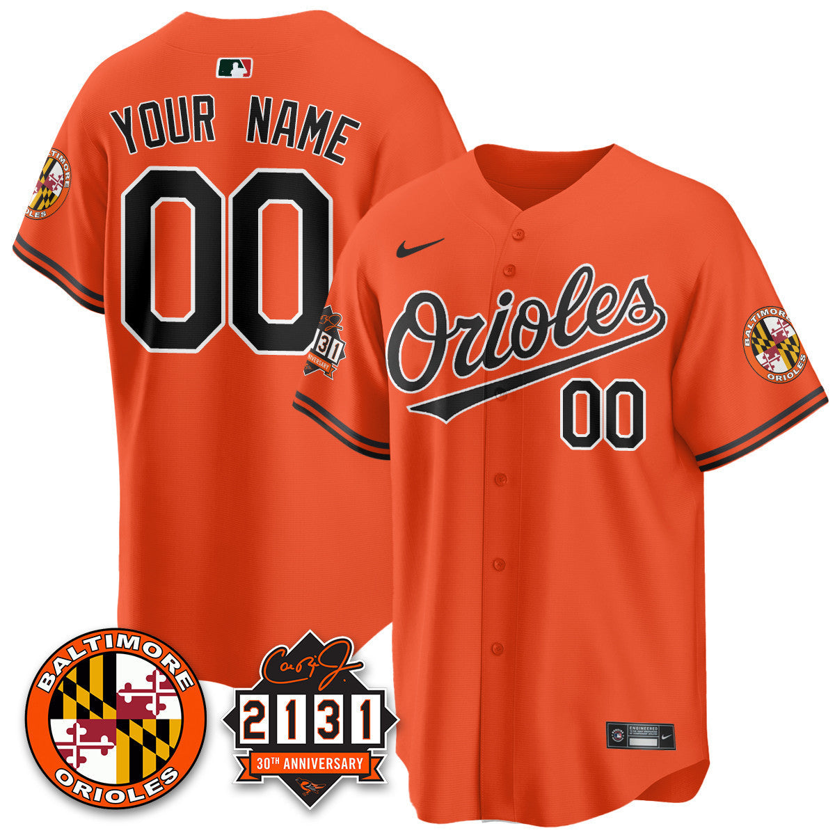 Men's Baltimore Orioles "30th Anniversary of 2131" Limited Jersey - All Stitched
