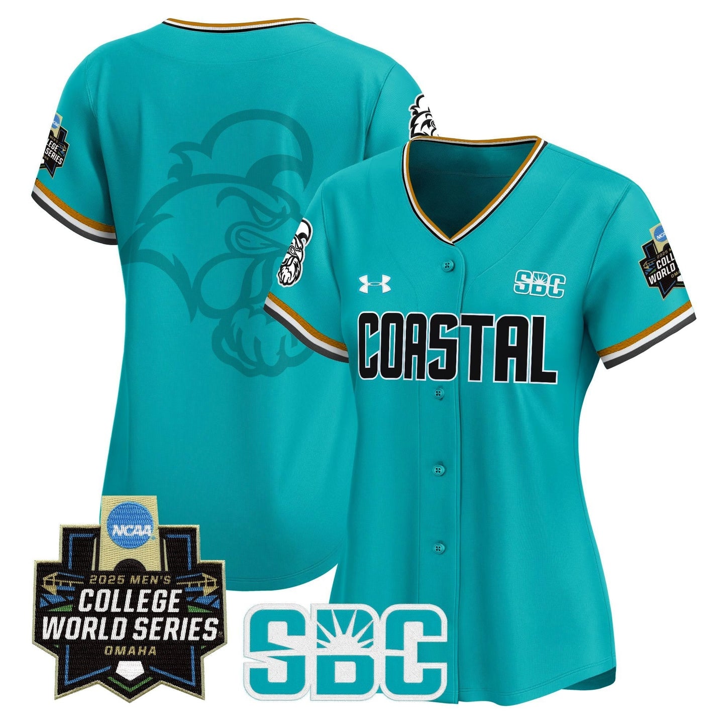 Women's Coastal Carolina Chanticleers 2025 World Series Vapor Premier Limited Jersey - All Stitched
