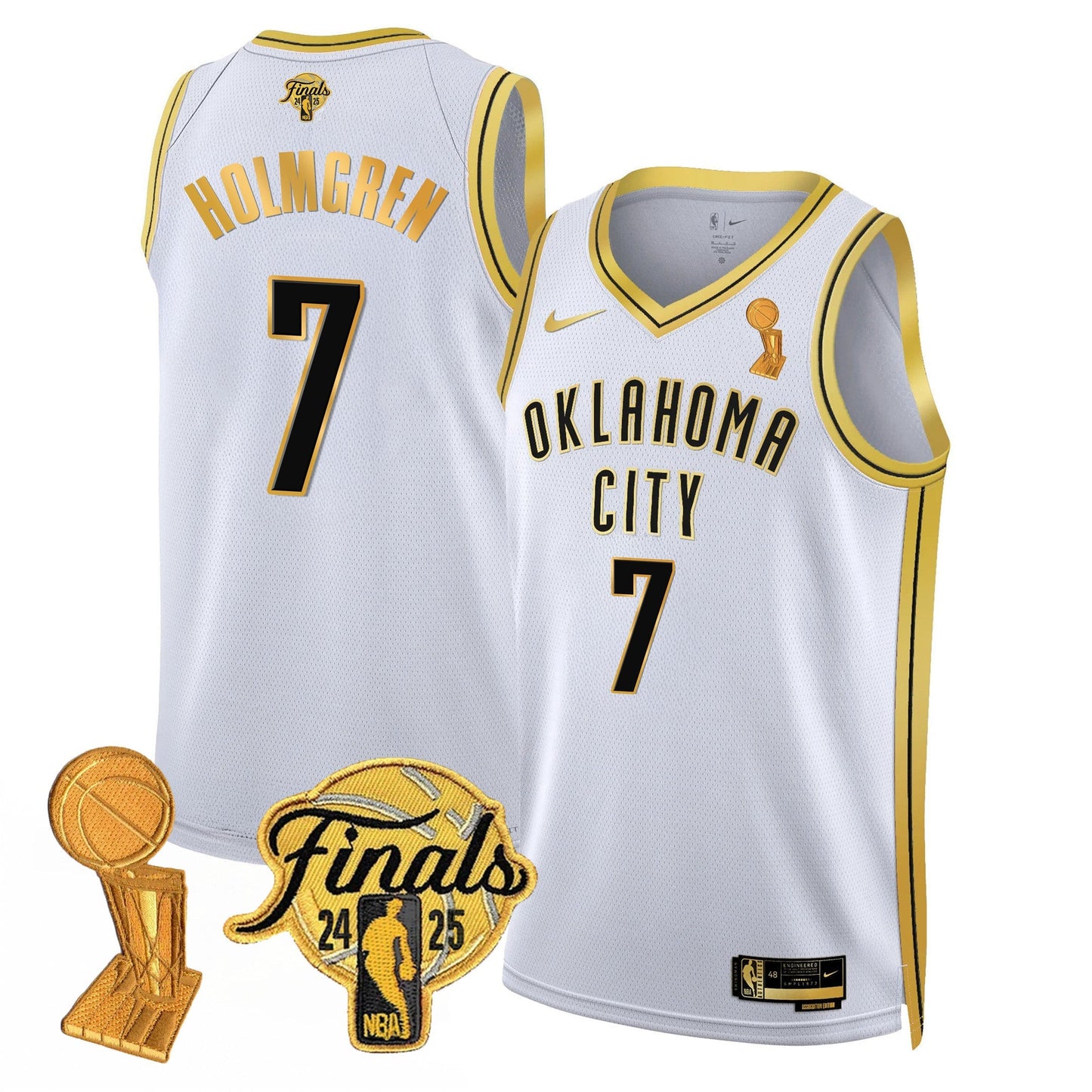 OKC Jersey - Trophy + Final Patch - All Stitched