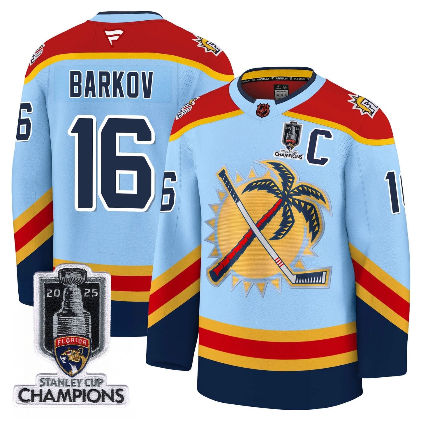 Men's Florida Panthers 2025 Stanley Cup Champions Jersey - All Stitched