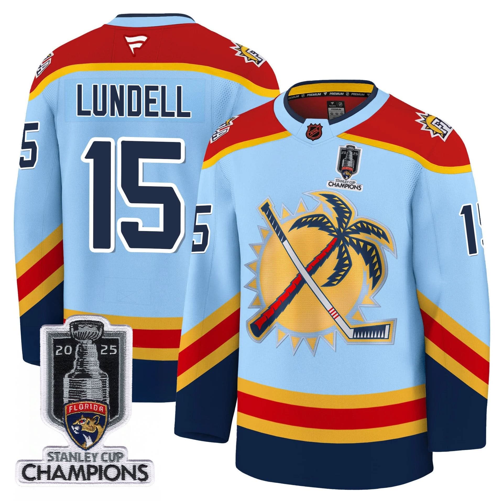 Men's Florida Panthers 2025 Stanley Cup Champions Jersey - All Stitched