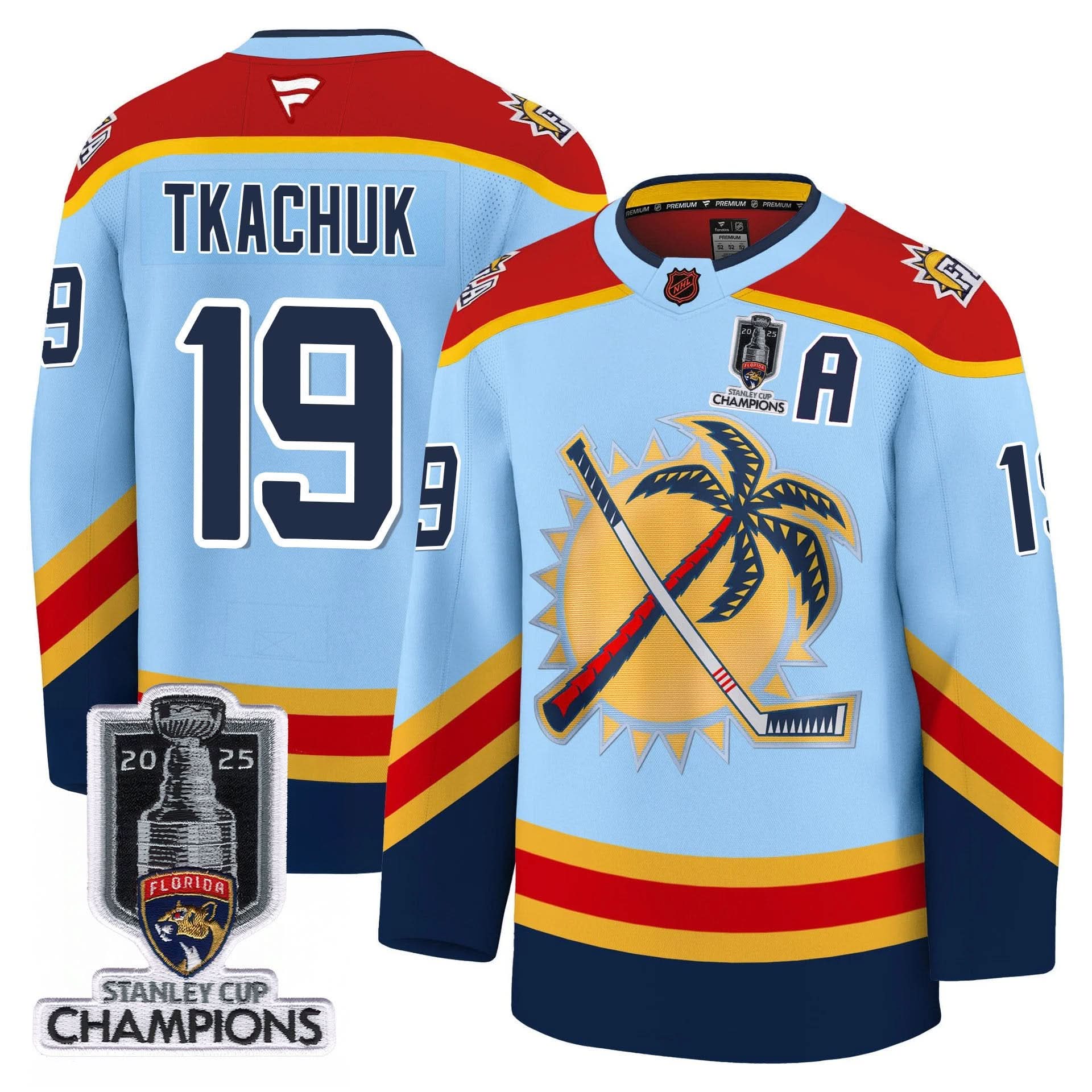 Men's Florida Panthers 2025 Stanley Cup Champions Jersey - All Stitched