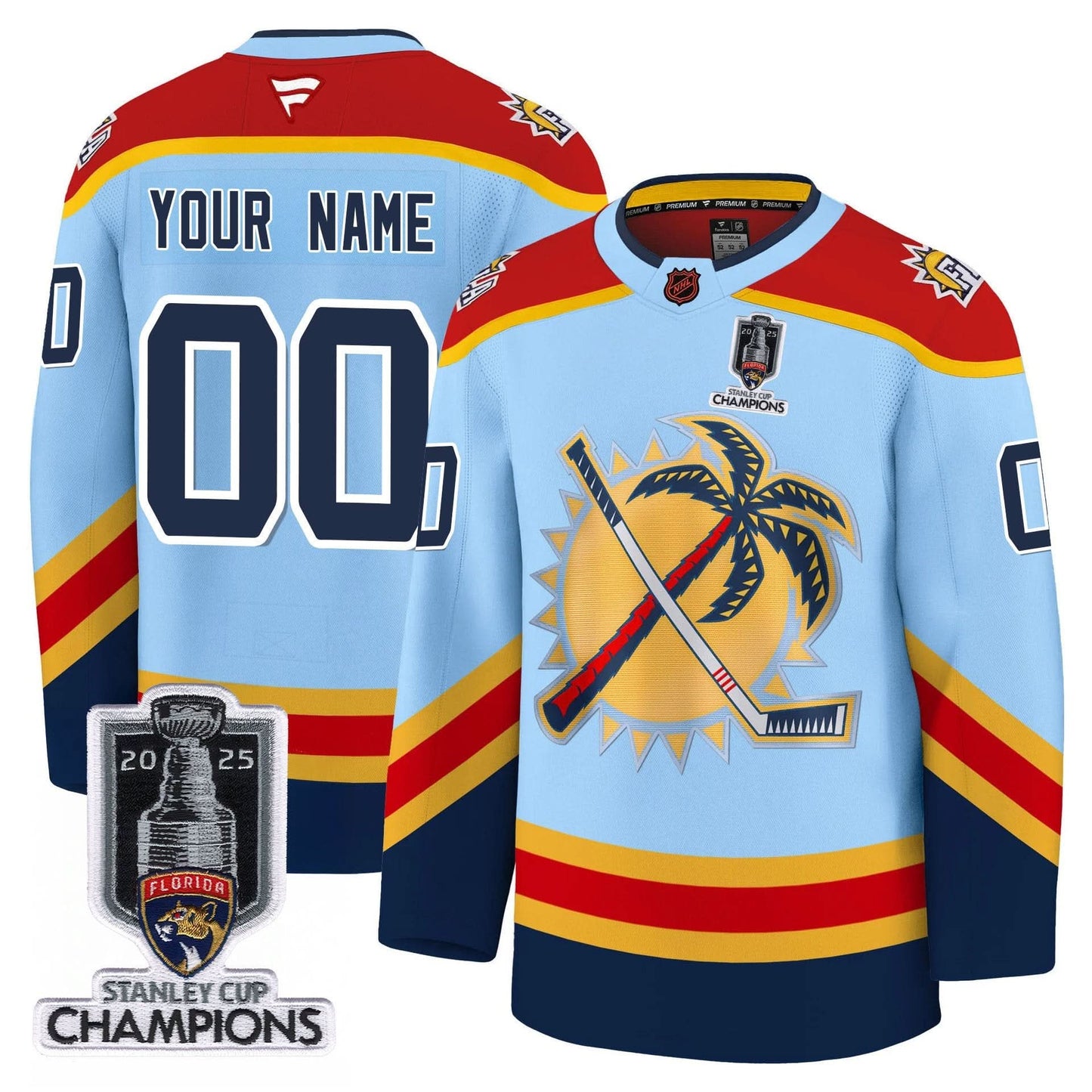 Men's Florida Panthers 2025 Stanley Cup Champions Jersey - All Stitched