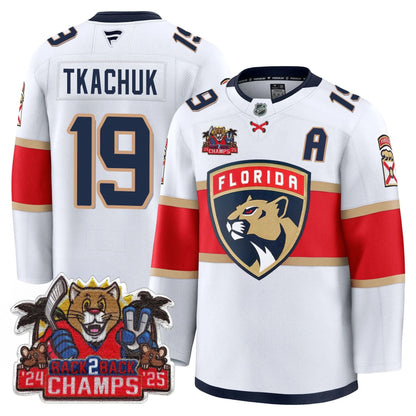Men's Florida Panthers 2025 Stanley Cup B2B Champions Jersey - All Stitched