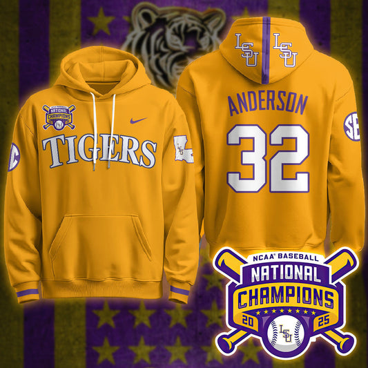 LSU Tigers 2025 World Series Champions Limited Hoodie - All Stitched