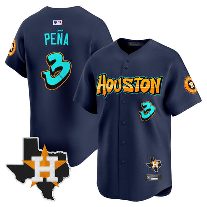 Men's Houston Astros 'Graffiti H-Town Edition' Vapor Premier Limited Jersey - All Stitched