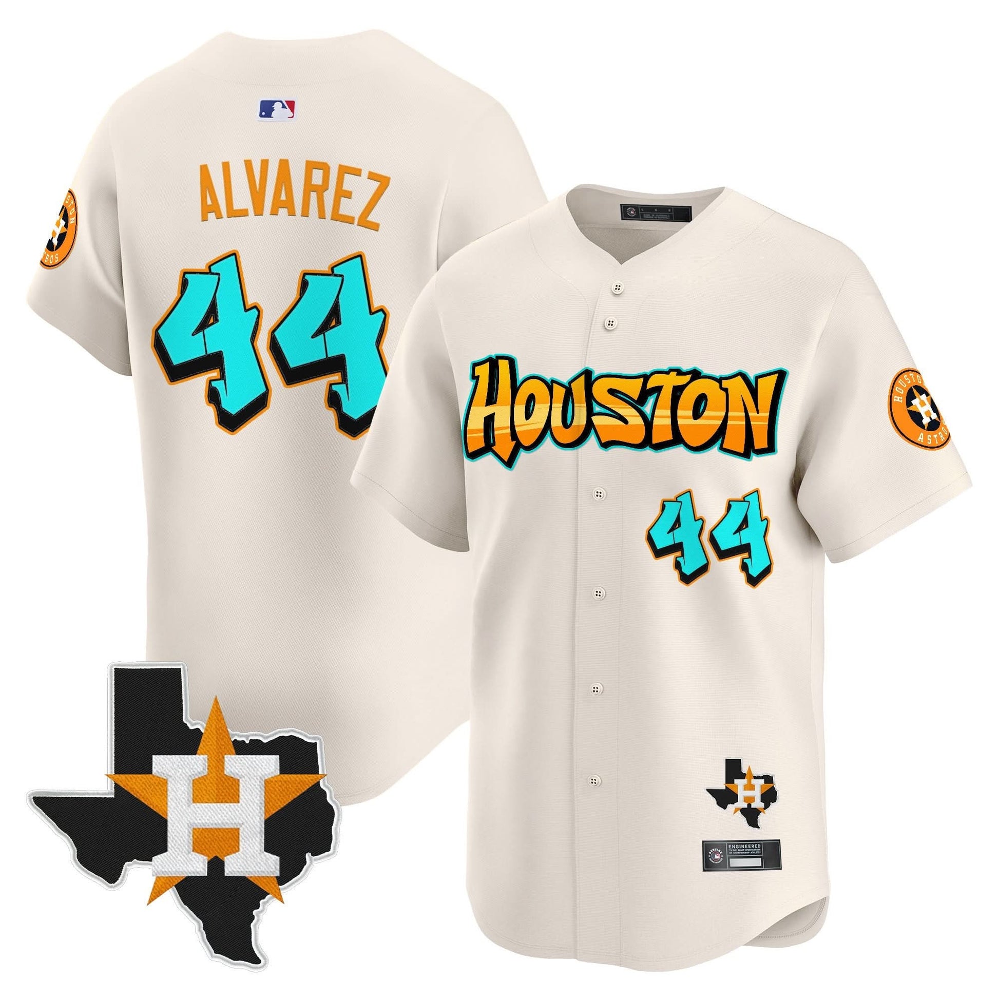 Men's Houston Astros 'Graffiti H-Town Edition' Vapor Premier Limited Jersey - All Stitched