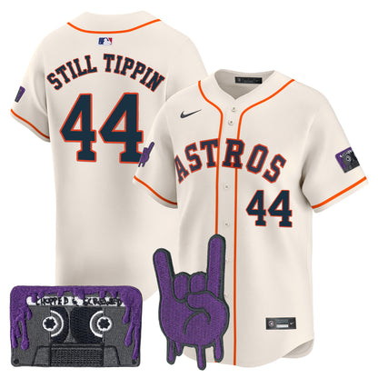 Houston Astros DJ Screw Patch Vapor Premier Limited Jersey - All Stitched