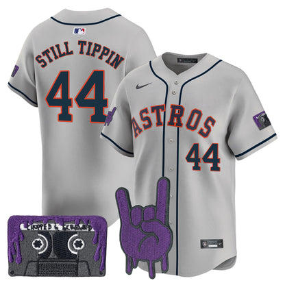 Houston Astros DJ Screw Patch Vapor Premier Limited Jersey - All Stitched