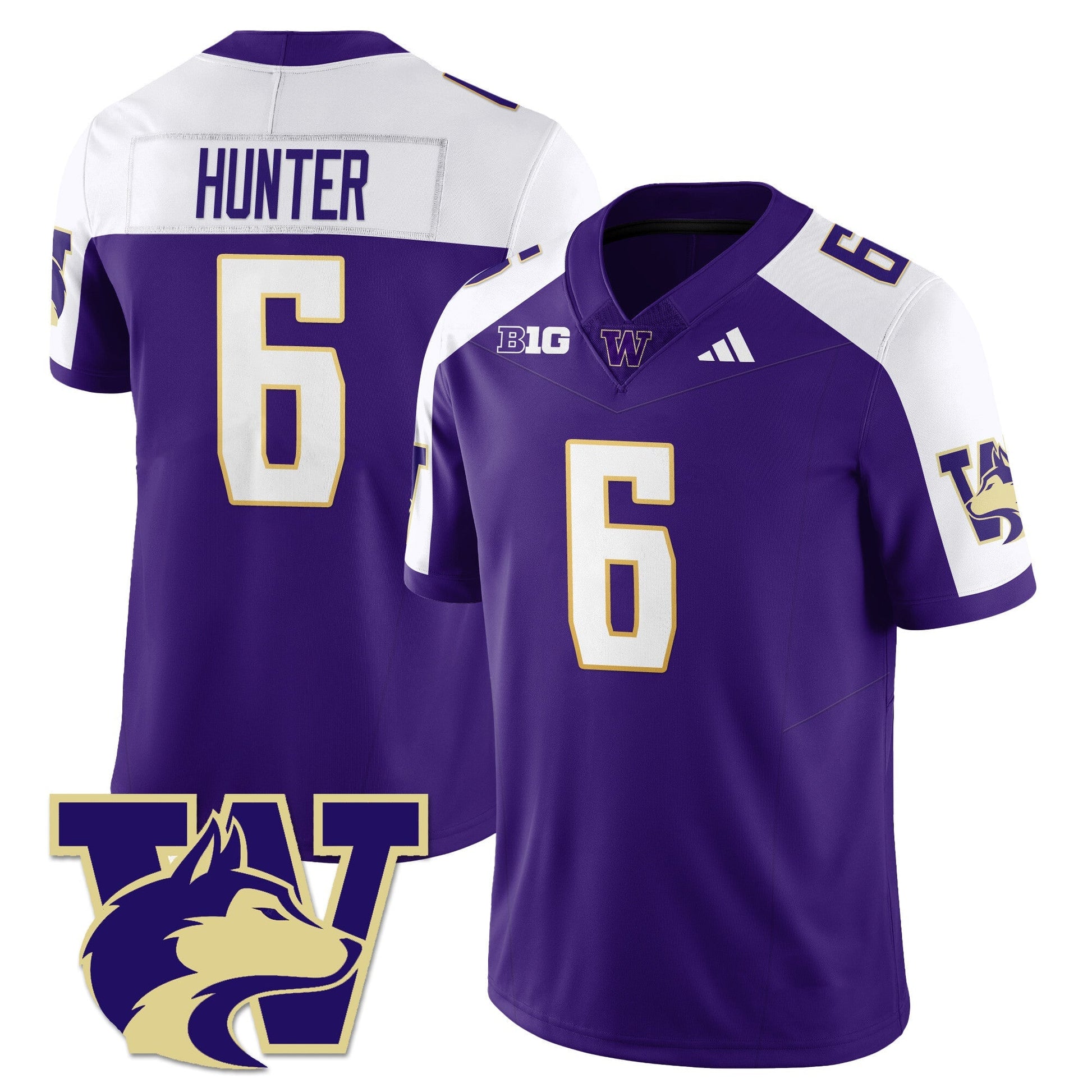 Men's Washington Husky Football 2025 Vapor Limited Jersey - All Stitched