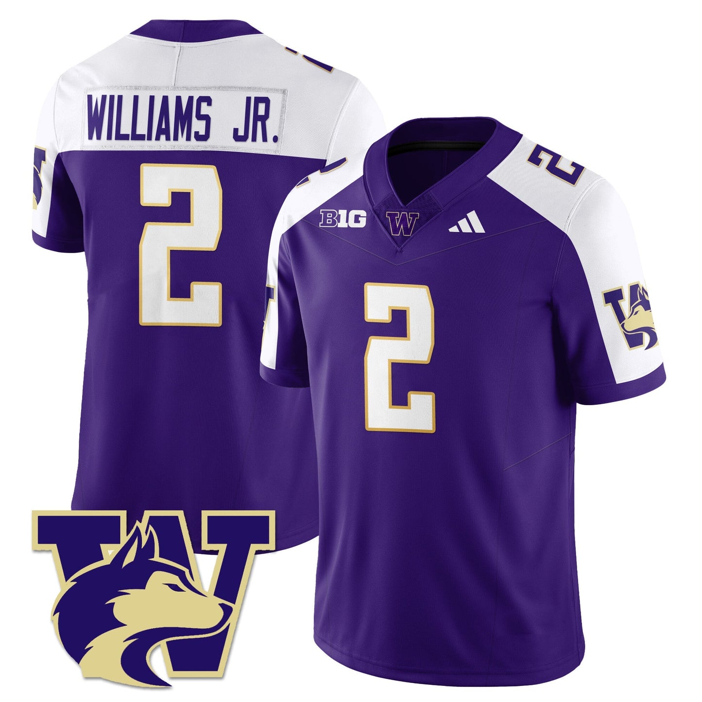 Men's Washington Husky Football 2025 Vapor Limited Jersey - All Stitched