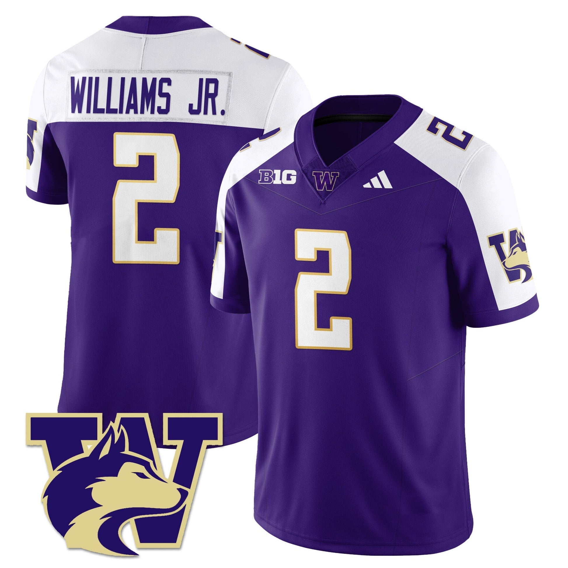 Men's Washington Husky Football 2025 Vapor Limited Jersey - All Stitched